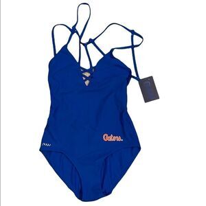 Nuyu Crisscross One Piece Swimsuit Size S NWT